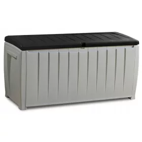  Cutie de gradina din plastic, 340 l, gri
