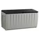  Cutie de gradina din plastic, 340 l, gri