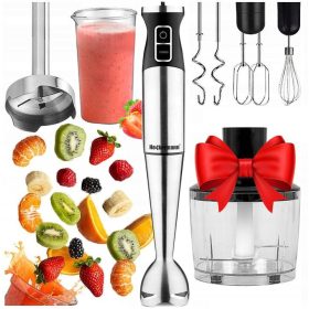    Blender de mana Heckermann HAND BLENDER 1200W MULTIFUNCTIONAL PREMIUM MIXER 1200 W argintiu/gri