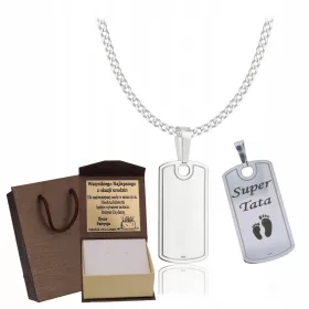    Etichetă pentru câine ARMOR FULL BĂRBAȚI SILVER PR. 925 GRAVURA GRATUITA