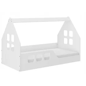  Wooden Toys House pat din lemn 84 x 164 cm alb