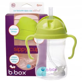 B.Box BB00512 cana cu paie 240 ml verde