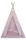  Cort Tipi Teepee Wigwam MONIO PINK + perne + mat