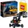  LEGO Technic Cărămizi Lego Basculantă 2 în 1 excavator telescopic pe roți camion kiper 451476 + sac de hârtie LEGO 6315786 galben 24x8x18 cm