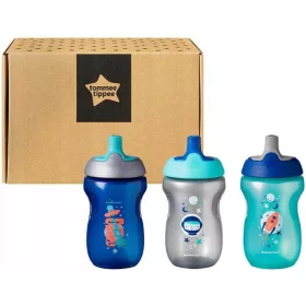  Sticla sport Tommee Tippee Boy 260ml 12m+ 3 buc