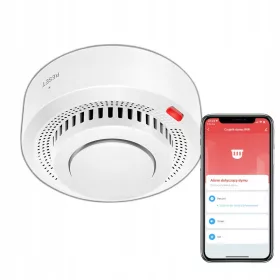  Mini senzor detector de fum alarma incendiu ZigBee TUYA