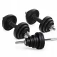  Set de gantere TREXO FONTA cu mrea 50 kg DK50 cu strat protector