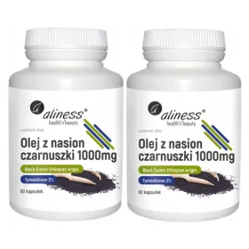   Aliness Ulei de Chimen Negru 1000 mg – Set 2 Bucăți, 120 Capsule