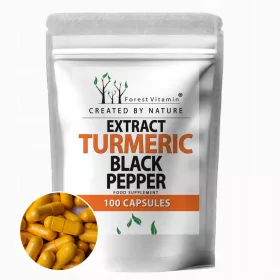   Supliment Alimentar Cu Curcumină și Piperină - 100 Capsule Forest Vitamin®