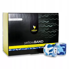   Bandaże Kohezyjne yellowBAND w Stylu Niebieskiego Moro, 5 cm x 4,5 m - 12 Sztuk