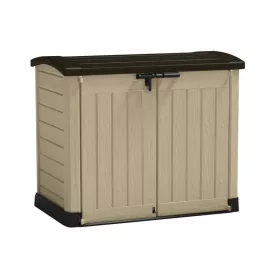  Cutie de gradina din plastic, 1200 l, bej