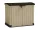  Cutie de gradina din plastic, 1200 l, bej