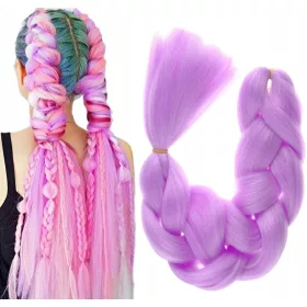    PĂR SINTETIC PENTRU împletituri Impletituri Extensii Dreadlocks LILA PURPLE A36