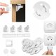  Protectie magnetica pentru dulapuri Tikola + cheie 4 buc + CAPACE PENTRU PRIZE DE CONTACT SEGURAT 10x