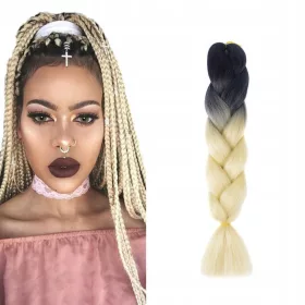    PĂR ARTIFICIAL SINTETIC PENTRU SMELEȚII BRIDGE DREADS OMBRE BLOND B34