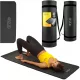  Covorașul de exerciții 4FIZJO 180 cm x 60 cm negru
