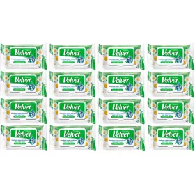   Hârtie Igienică Umedă VELVET Rum& Aloe - Pachet de 16 Bucăți