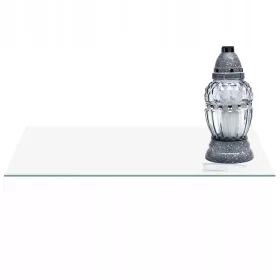   Podstawkă Din Sticlă Transparentă Pentru Lumânări, 70x30cm, Fabricată în Polonia