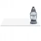 Suport din sticlă pentru lumânări sau vase fierbinți, transparent, 52x30 cm