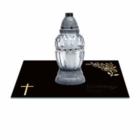  SUPORT LUMANARE STICLA 40x30cm