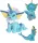  Mascota de plus Vaporeon EEVEE Pokemon Go