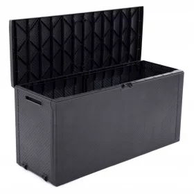  Cutie de gradina din plastic, 280 l, gri