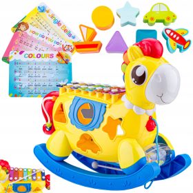  SORTOR INTERACTIV DE CAL LEGĂNĂTOR + XILOFON