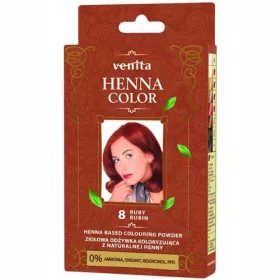    Balsam colorant pe bază de plante Venita Henna Color cu henna naturală 8 Ruby