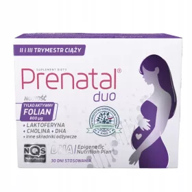   Prenatal DUO - Supliment pentru gravide, 30 tablete + 60 capsule