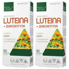   Luteina și Zeaxantină Medica Herbs - Supliment pentru îmbunătățirea vederii, 160 capsule