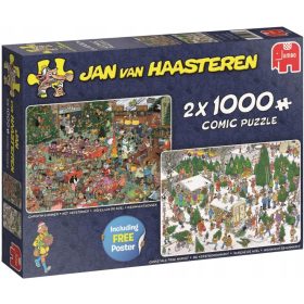  Puzzle 2 x 1000 piese JAN VAN HAASTEREN Crăciun p