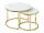  Masuta de cafea rotunda Signal Muse II 60 x 60 x 45cm alb
