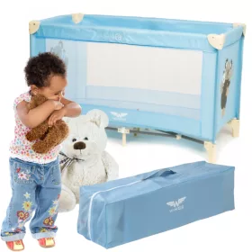    Patut de voiaj Wings Brand Furniture 65 x 125 cm nuante de albastru