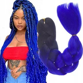    PĂR ARTIFICIAL SINTETIC PENTRU împletituri împletituri DREADS OMBRE INDIGO B21