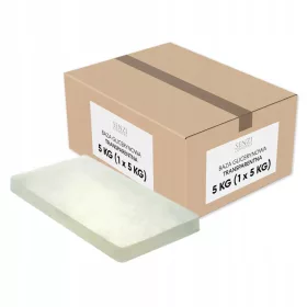    Baza transparenta de sapun cu glicerina in bloc Senzi Cosmetics de 5 kg