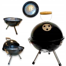    Gratar de gradina rotund Ramp portabil gratar cu carbune mini gratar capac