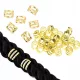  CLIP MÂRGELE BRIDGE DREADS GOLD 30 buc PENTRU PAR SINTETIC