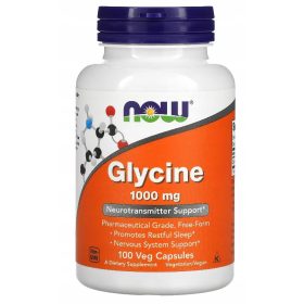   Supliment Alimentar GLICINĂ 1000 mg - 100 Capsule de la NOW Foods, SUA