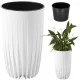  Ghiveci Deco4Home 51,5 cm x 30 x 51,5 cm diametru 30 cm plastic alb
