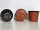  Ghiveci de flori Korad 9 cm x 11 x 9 cm diametru 11 cm plastic negru, nuante de maro si bej, multicolor