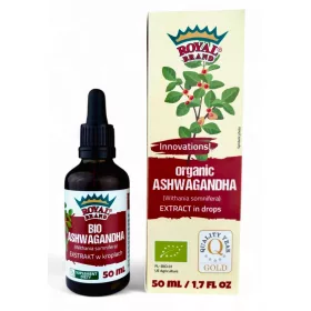   Extract Lichid de Ashwagandha Bio 10:1 Concentrație Înaltă - Royal Brand - 50 ml