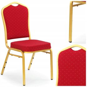  Scaun Halmar, stofa, nuante de rosu, 1 buc.