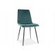  SCAUN IRYS VELVET, CADRU NEGRU/VERDE BLUVEL 7