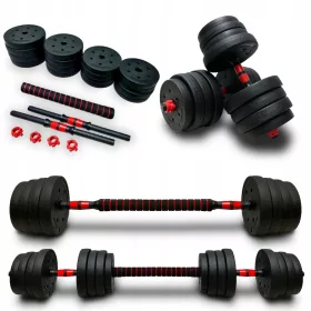  SportForFun gantere bituminoase reglabile 2x 20 kg