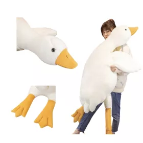  PERNA MASCOTA, PLUȘ, Gâscă, RĂȚĂ, MARE 130 CM