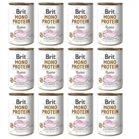  Brit Mono Protein hrana umeda pentru caini iepure 400 g