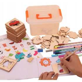  ȘABLONE DIN LEMN PENTRU ÎNVĂȚAREA DESENULUI + PIXURI