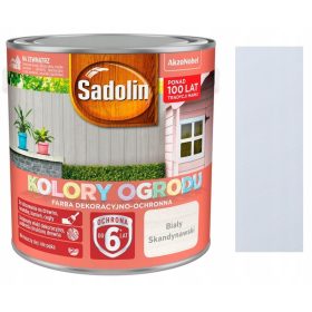    Vopsea acrilica pentru caramida, pentru lemn Sadolin 2,5 l, alb scandinav mat