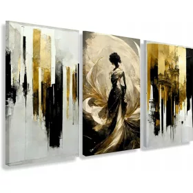   Tablou Modern Triptic pe Canvas, Ideal pentru Decorarea Pereților, 60x120 cm
