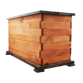    ghiveci KONIUSZEK OGRODY 62 cm x 30 x 37 cm diametru 55,5 cm lemn nuante de maro si bej